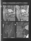 Damage from Hurricane Hazel; Two women with vintrols (4 Negatives) (October 15, 1957) [Sleeve 34, Folder a, Box 13]